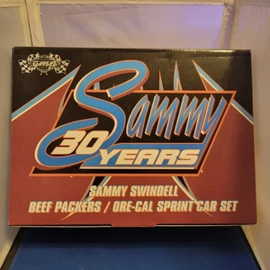 Sammy Swindell 30 Years 2 Car Set 1 18 And 1 50 Beef Packers GMP Never Unwrapped - Picture 1 of 7