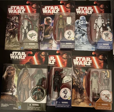 Star Wars El Despertar de la Fuerza Disney Hasbro 3.75" Lote (6) Foto 1 de 4