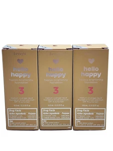 Benefit Hello Happy Flawless Brightening Foundation Shade # 3 0,33 oz aus 2021 - Bild 1 von 2