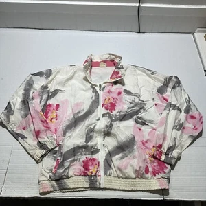 Vintage Sergio Tacchini Jacket Windbreaker Size 10 Track Tennis Full Zip 80s - Picture 1 of 9
