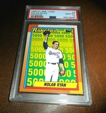 1990 #5 NOLAN RYAN HOF TEXAS RANGERS RARE OPC O-PEE-CHEE PSA 10 GEM MINT 