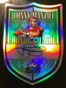 2014 Leaf Football Valiant Honor Guard RC JOHNNY MANZIEL auto Mint B17 - Picture 1 of 1