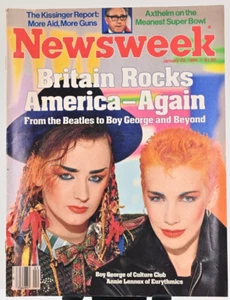 Newsweek Magazine Boy George Annie Lennox Britain Rocks America January 23, 1984 - Picture 1 of 4