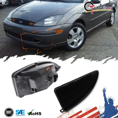 Luz antiniebla de conducción negra ahumada izquierda+derecha para Ford Focus 2000-2004 estilo OE 2 piezas Foto 1 de 4