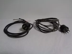 Set 4 & 5 Pin Stecker Buchse mit Kabeln/Vintage Schalttafel Radio Röhrenverstärker - Bild 1 von 8