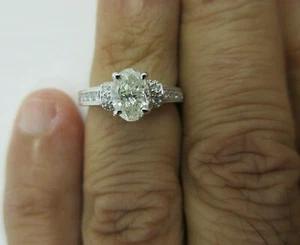 1.25 Carat 14K Gold Diamond Engagement Ring Center=1.00 Carat I-SI3  Value=$14K+ - Picture 1 of 10