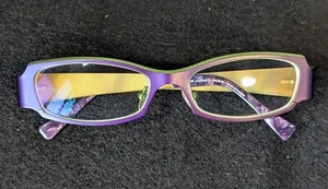 Jean Lafont Eyeglasses Frames Only Bengale2 754 Purple Green 53-16-135 EUC - Picture 1 of 8
