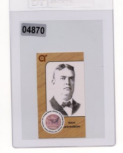 #04870 BAN JOHNSON 1931 Rare Stamp Collector Baseball Card
