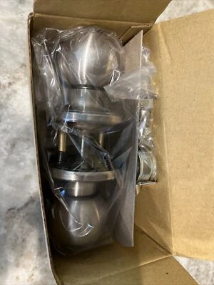 Perilla de puerta de privacidad de bola Copper Creek BK2030SS, acero inoxidable satinado  Foto 1 de 2