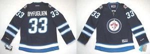 RBK WINNIPEG JETS DUSTIN BYFUGLIEN WOMEN'S PREMIER NAVY HOME JERSEY M - Picture 1 of 3