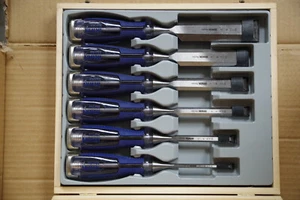 Juego de 6 cinceles Irwin Marples MS750 en caja de madera 10503733 - Imagen 1 de 3
