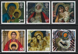 2005 Sg 2582/2587 Christmas. Madonna and Child Paintings Fine Used - Picture 1 of 2