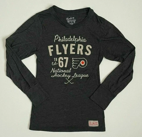 Philadelphia Flyers NHL Old Time Hockey Newbury Collection Long Sleeve Women's M Cover