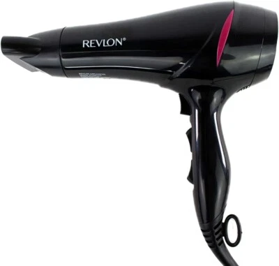 Secador de pelo de secado rápido Revlon peso ultra ligero 3 ajustes de calor y 2 velocidades 2100w Foto 1 de 2