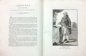 1818 INCISIONE LUIGI LOUIS XVI RE ROI DE FRANCE - Picture 1 of 1