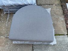 alexander rose grey cordial garden chair seat pad water resistant top quality