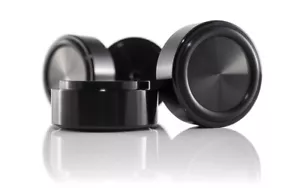 Hifi Lab Alu Füße massiv 39x17 Lautsprecher Geräte Füße Audio Absorber Schwarz 4 - Bild 1 von 2