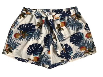 Shein Curve Size 3XL Tropical Print Pull On Short Elastic Waist Stretch Women - Image 1 of 4