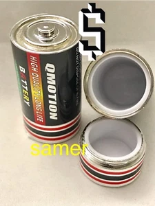 2C BATERÍA SECRETA CAJA DE PÍLDORAS DE ALMACENAMIENTO SEGURO LATA OCULTA SEGURA **PESADA ** - Imagen 1 de 2