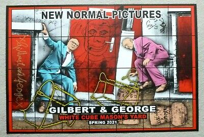 Gilbert And George Nuevo Normal Cuadros 2021 Firmado Art Exhibition Póster Dom P • 67.18€