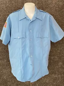 Horace Small Light Blue Sentinel Shirt Men's Uniform Security Work Shirt Size XL - Picture 1 of 11