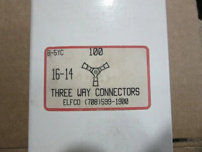 (100) Molex B-5YC Three Way Insulated CrimpEd Wire Connectors 14-16 Wire NEW!!! - Image 1 of 4