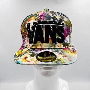 Vans - Baseballmütze Sommer breite flache Krempe bestickt | buntes Blumenmuster... - Bild 1 von 4