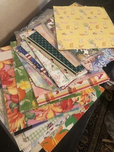Vintage Gift Wrap Lot-Assorted Sizes/Occasions 60+ Pieces Some In Package - Picture 1 of 10