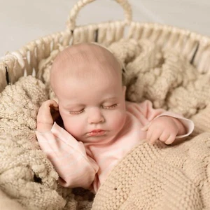 Reborn Baby Dolls Silicone Full Body 22 Inch Waterproof Realistic Newborn Baby - Picture 1 of 8