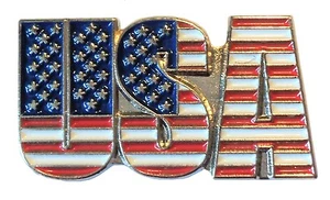 USA Amerika Stars & Stripes Flagge rot weiß blau Metall Emaille Abzeichen 25 mm - Bild 1 von 1