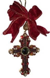 Bombay & Company Schmuck Kreuz Ornament oder Halskette Neu in Box - Bild 1 von 10