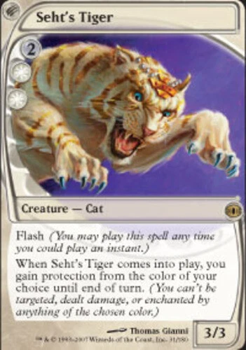 Seht's Tiger ~ Moderately Played Future Sight MTG Magic UltimateMTG White Card - Image 1 of 1