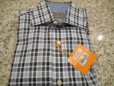 New Men Thomas Dean Shirt  Long/S Size Small Button-down Blue 0018 - Image 1 of 4