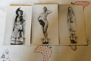 3 cartes postale de Hélene DIX danceuse nue chanteuse de cabaret année 30 40 - Bild 1 von 2