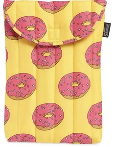 Baggu X The Simpsons Puffy Laptop Sleeve 13" D'ohnut Donut Bag Cover Protective - Picture 1 of 2