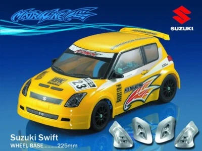 RC 1 10 Car Unpainted SWIFT Body Shell fits Tamiya M Chassis 225mm Wheelbase UK - Image 1 of 4