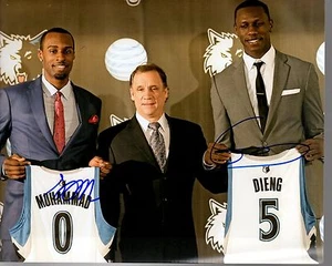 Shabazz Muhammad/Gorgui Dieng Minnesota Timberwolves Signed 8x10 Photo (PH2195) - Picture 1 of 2