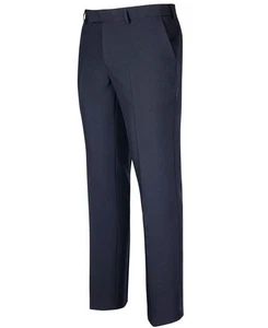JB’s Wear Men's Dress Trouser 4MCT Sz 107R Stretch Work Pant, Adj Waist Navy - Picture 1 of 7