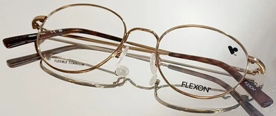 FLEXON FLEXON EDISON 600 710 Anteojos ORO CLARO Nuevo 49-19 Flexible Titanio Foto 1 de 4