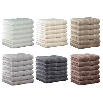 CAWÖ Gästetuch, 6er Pack - C Noblesse, Walkfrottier, Baumwolle - Bild 1 von 4