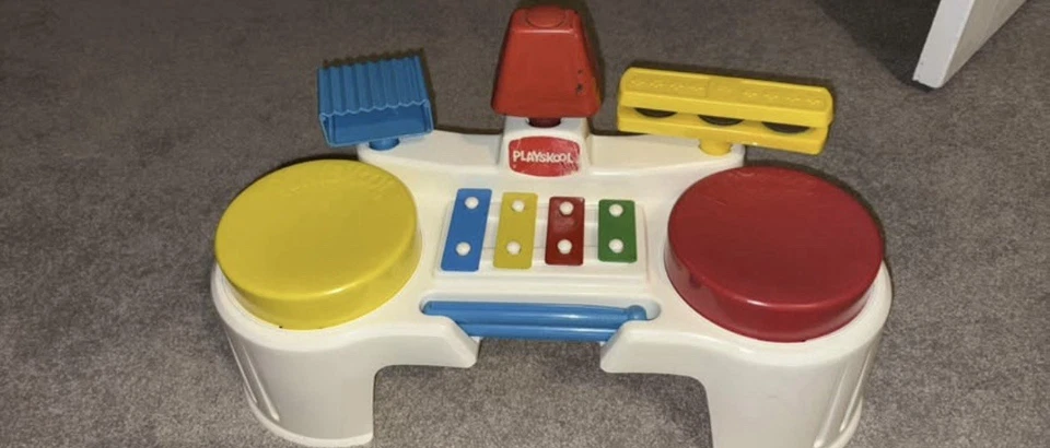 RARO 1987 PLAYSKOOL BANDA OCUPADA Foto 1 de 1