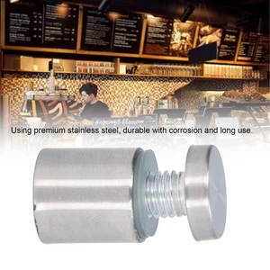 12Pcs Standoff Screw Stainless Steel 19x25mm Wall Mount Advertising Fastener - Photo 1/12