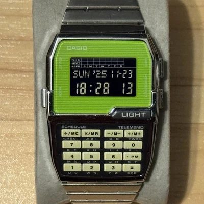 Casio Data Bank Calculadora DBC-1500 Vintage 1477 Módulo Hombre Reloj Digital FUNCIONA Foto 1 de 4