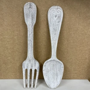 Rustikale Küche Wandbehang Gabel & Löffel Utensilien Küche Esszimmer Dekor - Bild 1 von 11