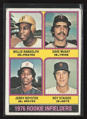 1976 年 Topps #592 1976 年新秀内场球员 - EX/EX+ RC — 第 1/2 张图片