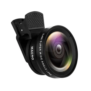 2 in 1 Mobile Phone Lens 0.45X Wide Angle Len & 10X Macro HD Camera Lens - Photo 1 sur 12