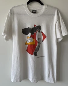 VINTAGE 1990 James Dean Foundation Hollywood Screen Stars T-Shirt - White/Large - Picture 1 of 5