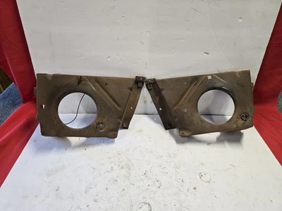 1963  CHEVY CHEVROLET  C10 C20 TRUCK HEADLIGHT BUCKETS FOR GRILLE OEM ORIGINAL  - Image 1 of 4