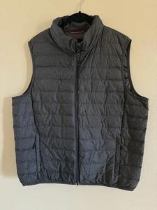 $ 100 Hawke & Co Outfitter graue gefütterte Herrenweste aus Daunenmischung Large - Bild 1 von 13