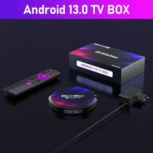H96MAX Quad Core TV Box Android 13.0 8K HD Media Player 2.4Ghz Large Memory - Picture 1 of 27